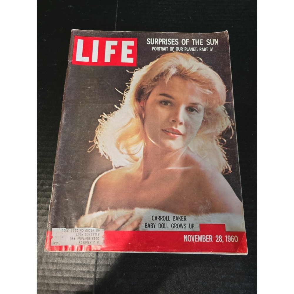 Life Magazine Nov 1960 Carroll Baker; Clark Gable; Adolf Eichmann; The Sun VG+
